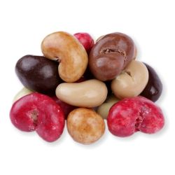 Ořechy, ovoce ochucené a jiné obalované pochoutky