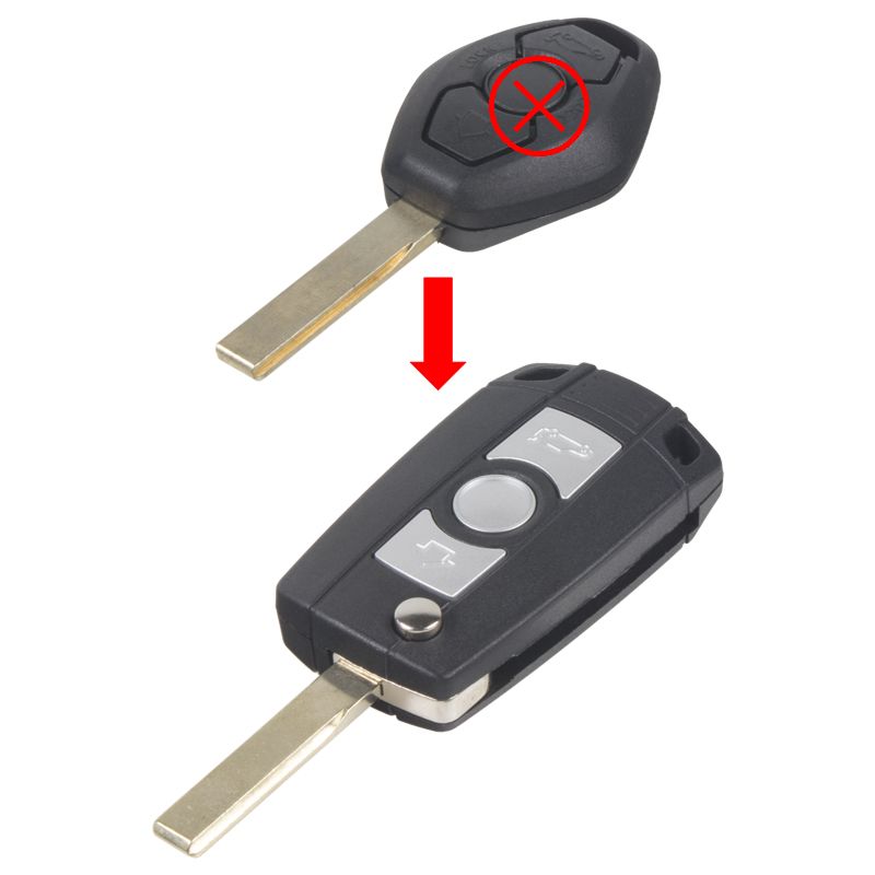 Náhradní obal vystřelovacího klíče pro vozy BMW s 3.tlačítkovým nevystřelovacím klíčem