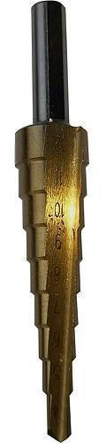 Vrták stupňovitý TIN HSS ocel 4241 do kovu - 04-12 mm