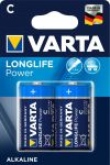 Baterie malé mono alkalická Varta - LONGLIFE Power blistr R14 2ks