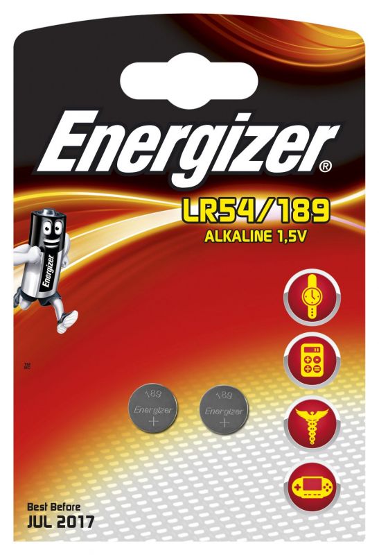 Baterie plochá knoflík LR54/189 Energizer alkalická
