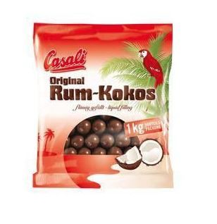 Casali Kuličky čokoládové s náplní rum-kokos 1kg