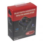 Bluetooth/MP3/FM modulátor bezdrátový s USB/SD portem do CL s Bass Booster, dálkovým ovladačem