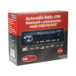1DIN 12/24V DAB+/FM autorádio bez mechaniky USB/SD/AUX/BLUETOOTH, odnímatelný panel