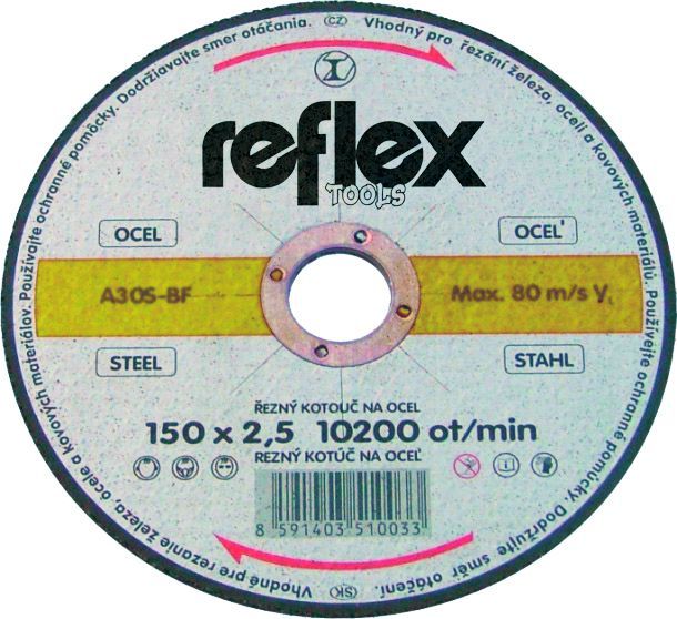 Kotouč řezný 125x2,5 mm kov Reflex Profi
