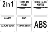 Brousek na nože 2v1 na keramické / ocelové nože