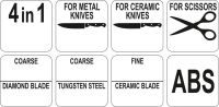 Brousek na nože 4v1 na keramické / ocelové nože