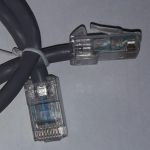 600mm telefonní kabel 2ft pol-a koncovky Avaya d8cm - Lucent d8cm