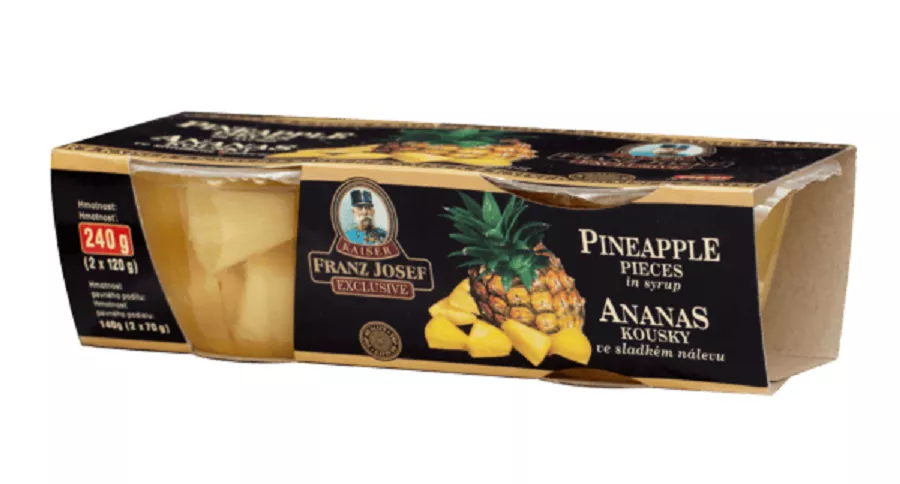 Ananas kousky 2x128ml