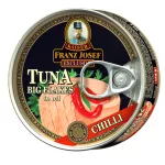 Tuňák kousky v oleji s chilli 170g