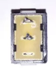 mini vypínač dvou pinový černý 17x12,5x20,5mm