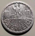 mince Rakousko 10 grošů