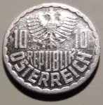 mince Rakousko 10 grošů - 1996