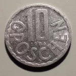 mince Rakousko 10 grošů - 1986