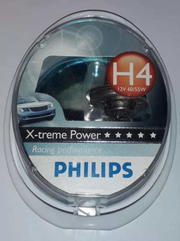 H4 autožárovka 12V 60/55W v obalu Philips