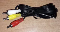 3,5mm AV jack/3 RCA (cinch) audio video kabel 2000mm