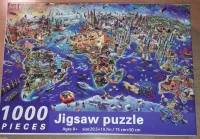 Jigsaw Puzzle World landmark 1000 dílků