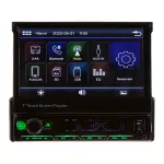 1DIN DAB / FM autorádio s výsuvným 7" LCD, Mirror link, Bluetooth, SD/DUAL-USB/RDS/ČESKÉ MENU