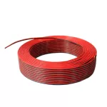 Reproduktorový kabel 2x1,5 mm, černočervený