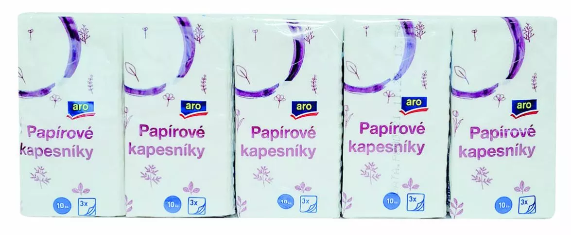 Kapesníky 3vrstvé 15 x 10 ks