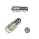 žárovka LED BAZ15D bílá, 12SMD + 3W LED 10-30V