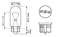 žárovka W5W 12V5W 2,1x9,5d Xenon Blue