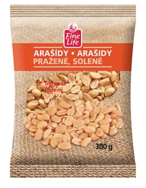 Arašídy pražené solené 300 g