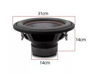 double coil basový reproduktor 12", výkon 260/2600Watt