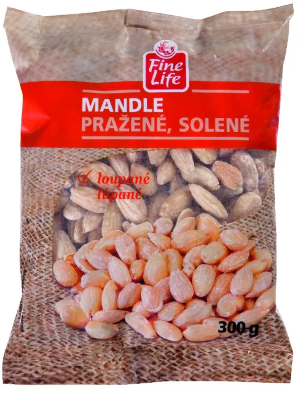 Mandle pražené solené 300 g