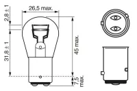 žárovka P21/4W 12V vyosená