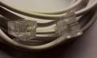 Telefonní kabel RJ11, bílý, 15m