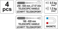 Inspekční souprava (zrcátko + magnetická patka)