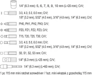 Ráčnový šroubovák s nástavci sada 41ks