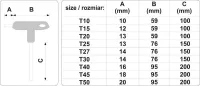 Sada klíčů TORX "T" 9 ks