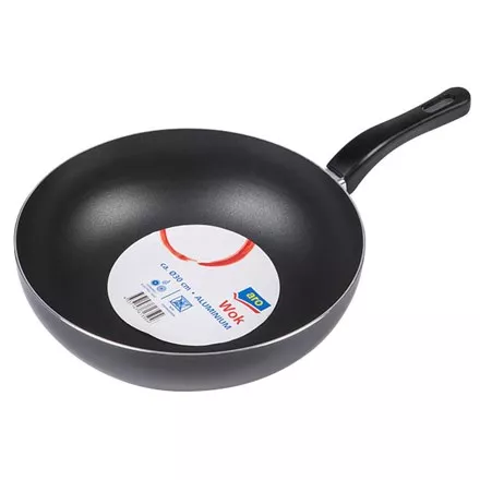 Pánev wok hliníková 30 cm černá