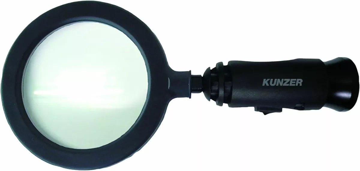Ruční lupa s LED osvětlením Willy Kunzer